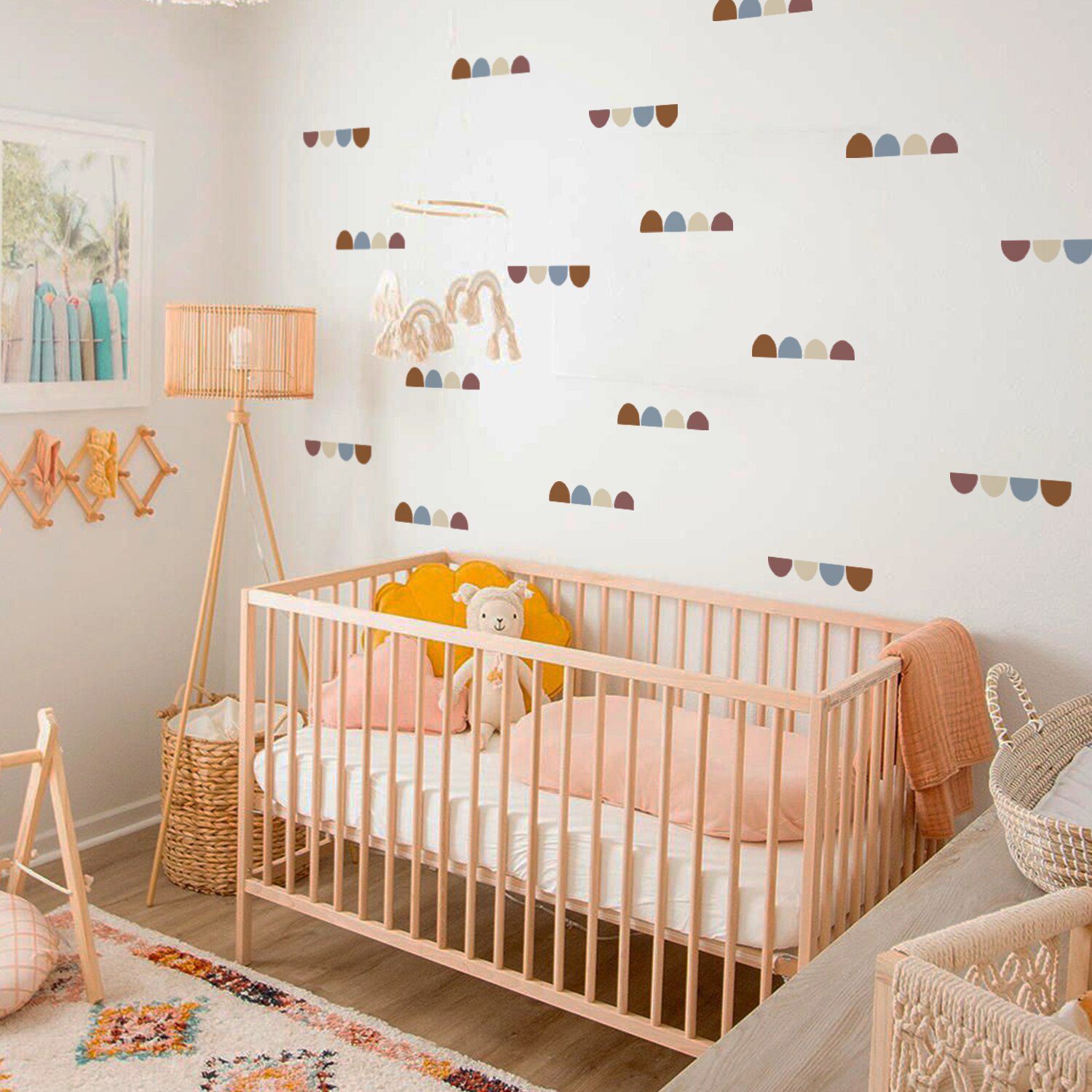 Boho Hearts Creative Wall Sticker For Children Baby Girls Boys Room Nursery Wall Art Decals Vinyl  Mural Kids Bedroom Home Decor