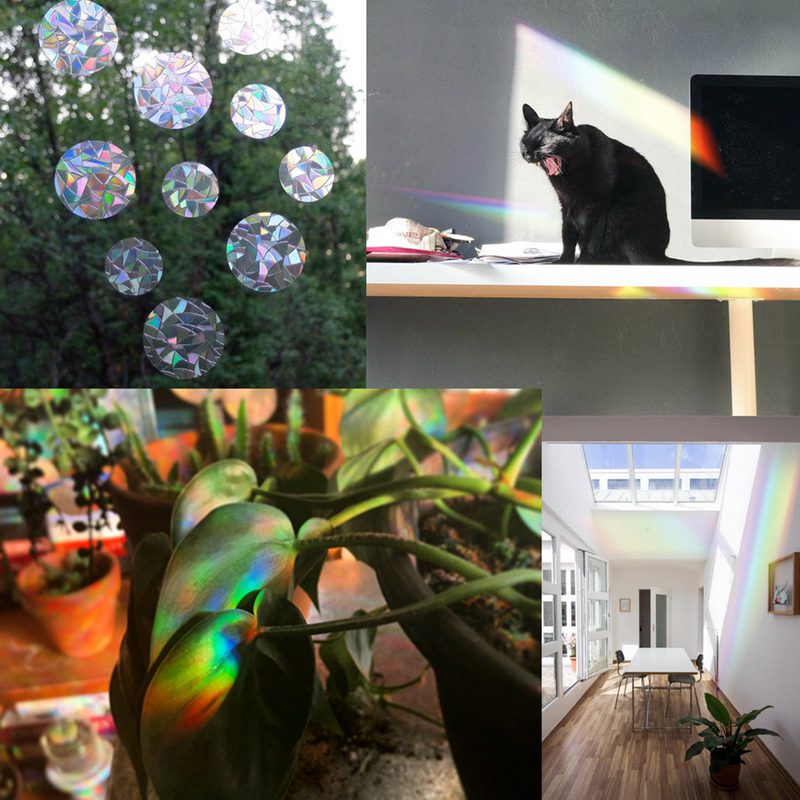 Sun Catcher Wall Stickers Rainbow Window Mirror Sticker Bedroom Decoration Window Decal for Home Decor Rainbow Maker Sun Catcher Wall Stickers Rainbow Window Mirror Sticker Bedroom Decoration Window Decal for Home Decor Rainbow Maker