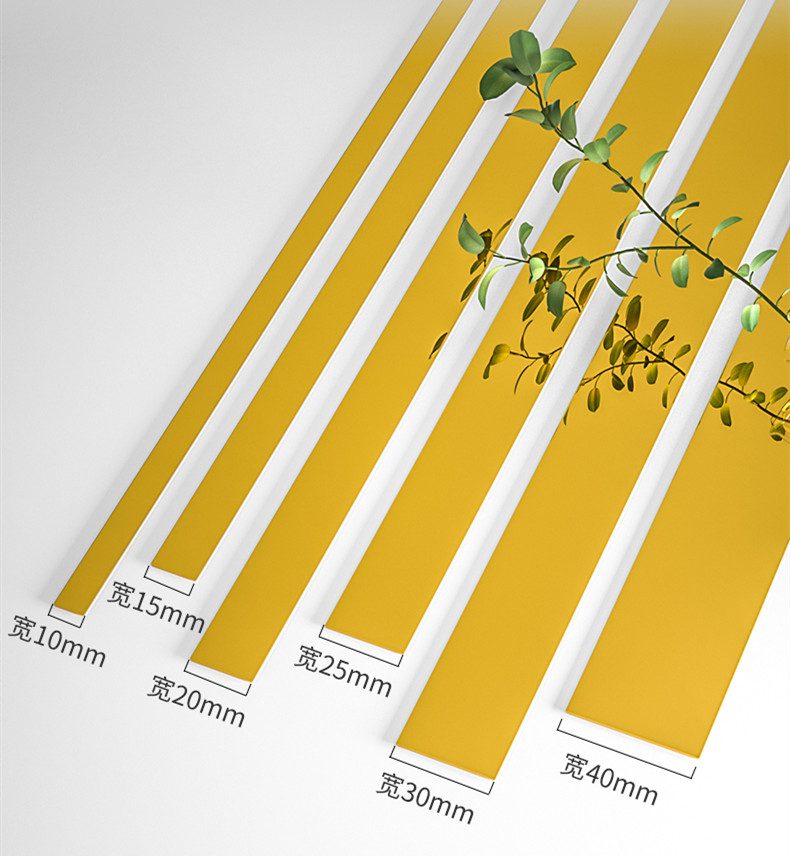 NEW 5M Gold Mirror Wall Sticker Stainless Steel Flat Living Room Decoration Lines Titanium Background Wall Ceiling Edge Strip