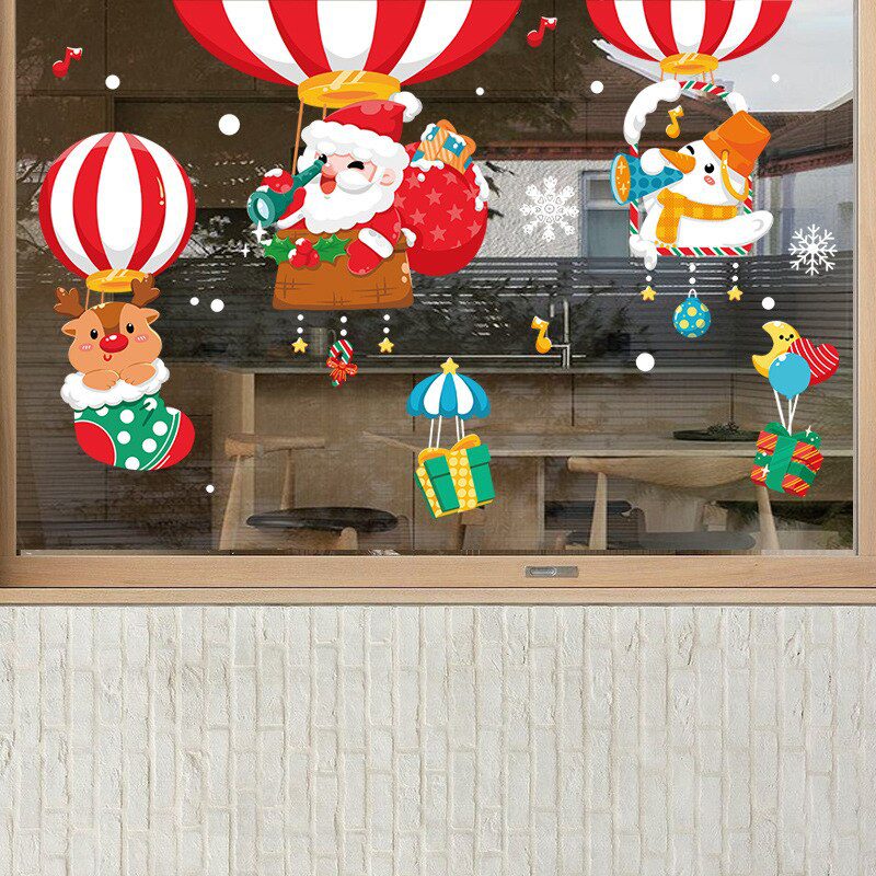 Christmas Decoration Window Stickers Santa Claus Christmas Tree Wall Stickers Decoration Xmas Decals Window Clings Stickers Christmas Decoration Window Stickers Santa Claus Christmas Tree Wall Stickers Decoration Xmas Decals Window Clings Stickers