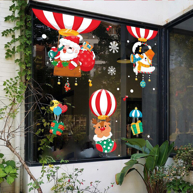 Christmas Decoration Window Stickers Santa Claus Christmas Tree Wall Stickers Decoration Xmas Decals Window Clings Stickers Christmas Decoration Window Stickers Santa Claus Christmas Tree Wall Stickers Decoration Xmas Decals Window Clings Stickers