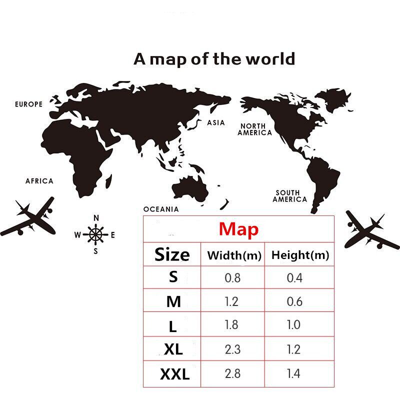 World Map Acrylic 3D Solid Crystal Bedroom Wall With Living Room Classroom Stickers Office Decoration Ideas