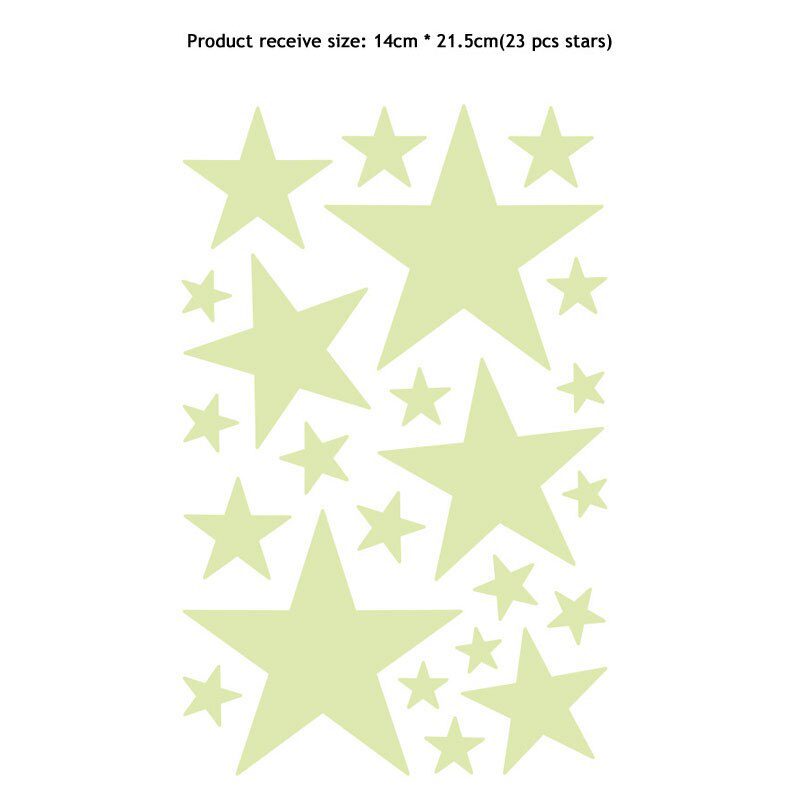 3D Bubble Luminous Stars Moon Dots Wall Stickers For Kids Room Bedroom Home Decoration Glow In The Dark DIY Combination Decals