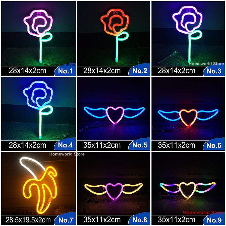 LED Neon Light Sign Strip New 189 Styles Wall Art Lamp Nightlight LOVE Heart Animal Cat Figure Model Decor Room Shop Xmas Gift LED Neon Light Sign Strip New 189 Styles Wall Art Lamp Nightlight LOVE Heart Animal Cat Figure Model Decor Room Shop Xmas Gift