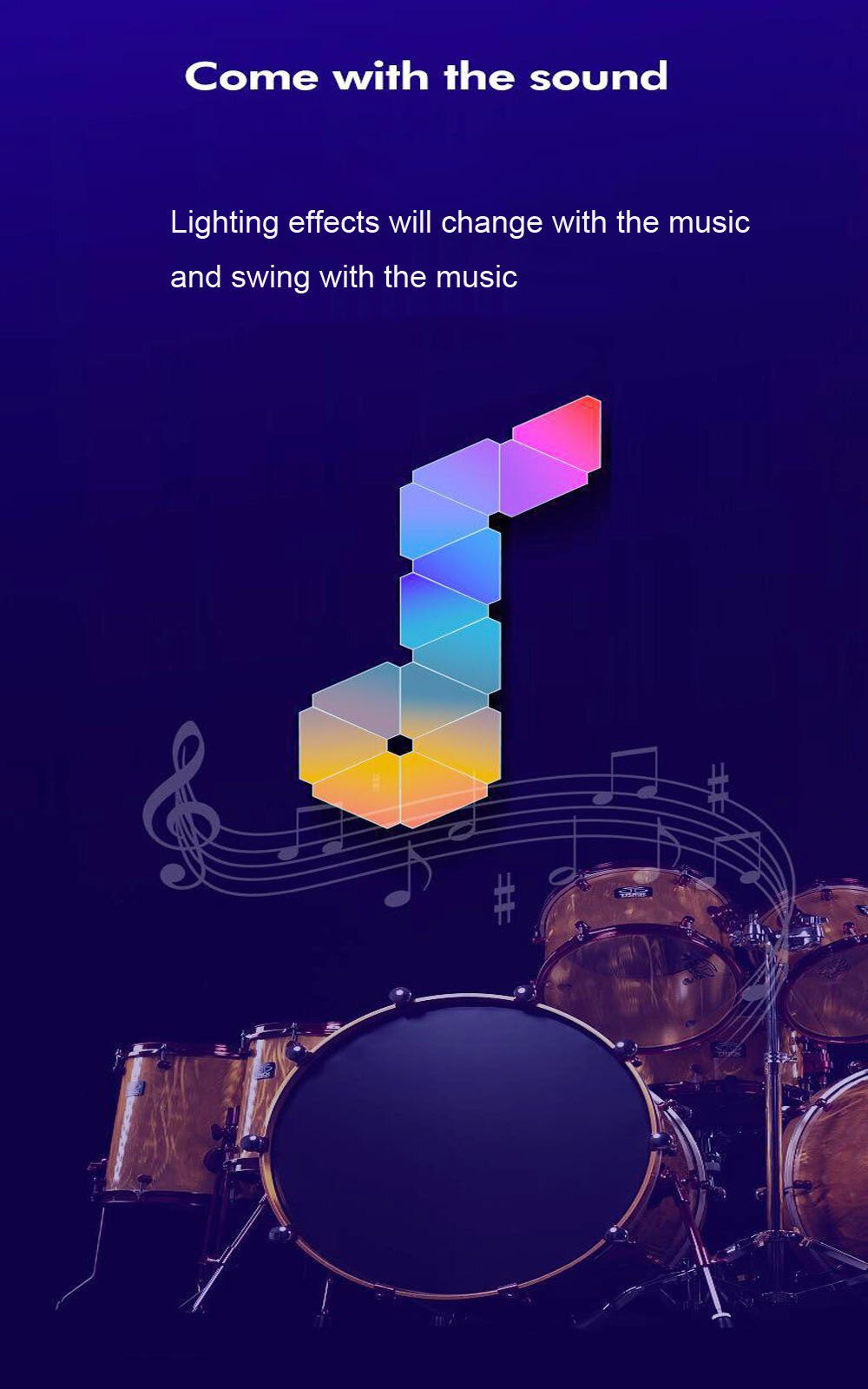 WIFI Bluetooth 5V USB Triangle Lamps Quantum Atmosphere LED Night Light For Game Bedroom Decoration Creative Decorat Wall Lamps WIFI Bluetooth 5V USB Triangle Lamps Quantum Atmosphere LED Night Light For Game Bedroom Decoration Creative Decorat Wall Lamps