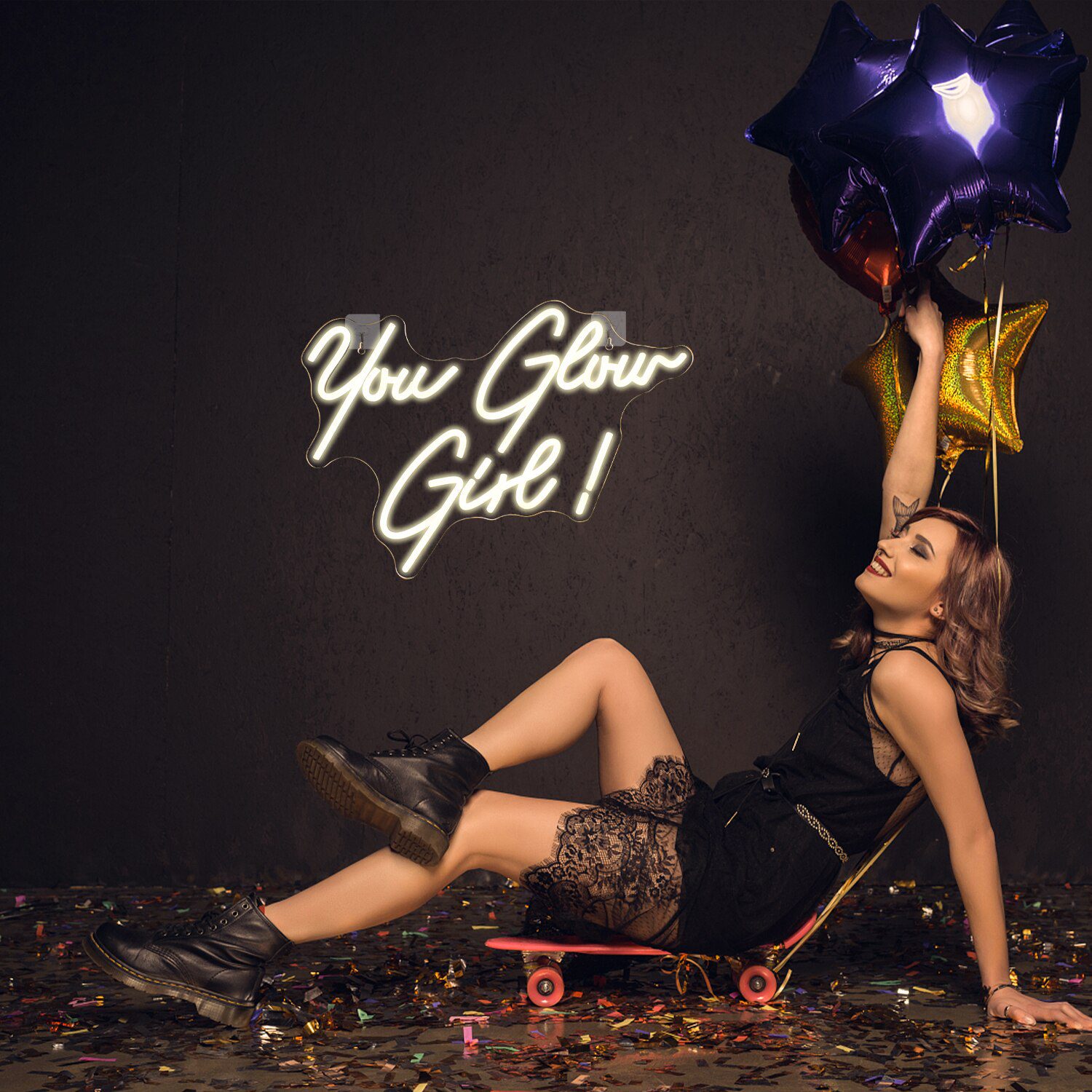 Ineonlife You Glow Girl Neon Sign Custom Led Light Wedding Engagement Ornament Birthday Party Bar Acrylic Art Wall Decorate Gift Ineonlife You Glow Girl Neon Sign Custom Led Light Wedding Engagement Ornament Birthday Party Bar Acrylic Art Wall Decorate Gift