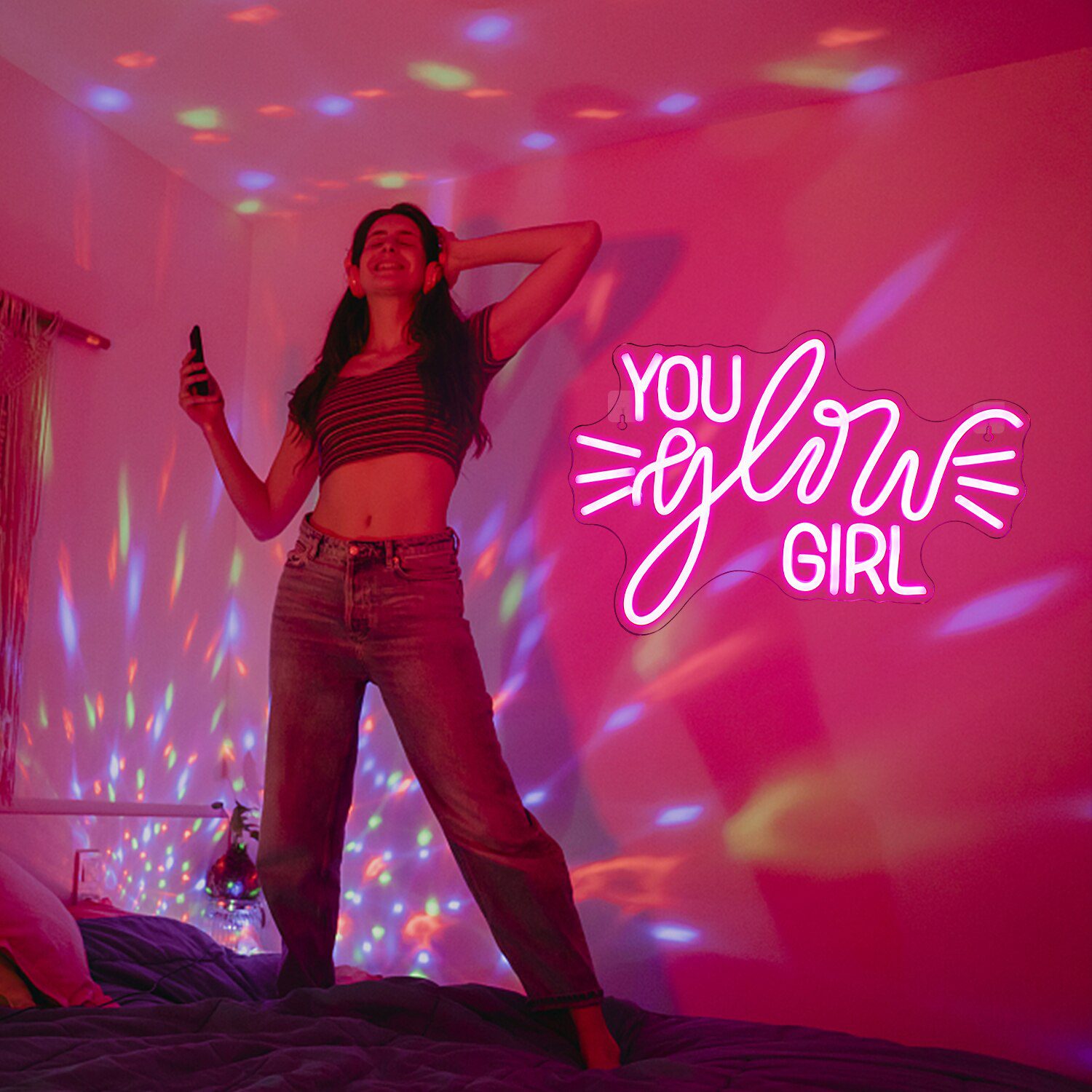 Ineonlife You Glow Girl Neon Sign Custom Led Light Wedding Engagement Ornament Birthday Party Bar Acrylic Art Wall Decorate Gift Ineonlife You Glow Girl Neon Sign Custom Led Light Wedding Engagement Ornament Birthday Party Bar Acrylic Art Wall Decorate Gift