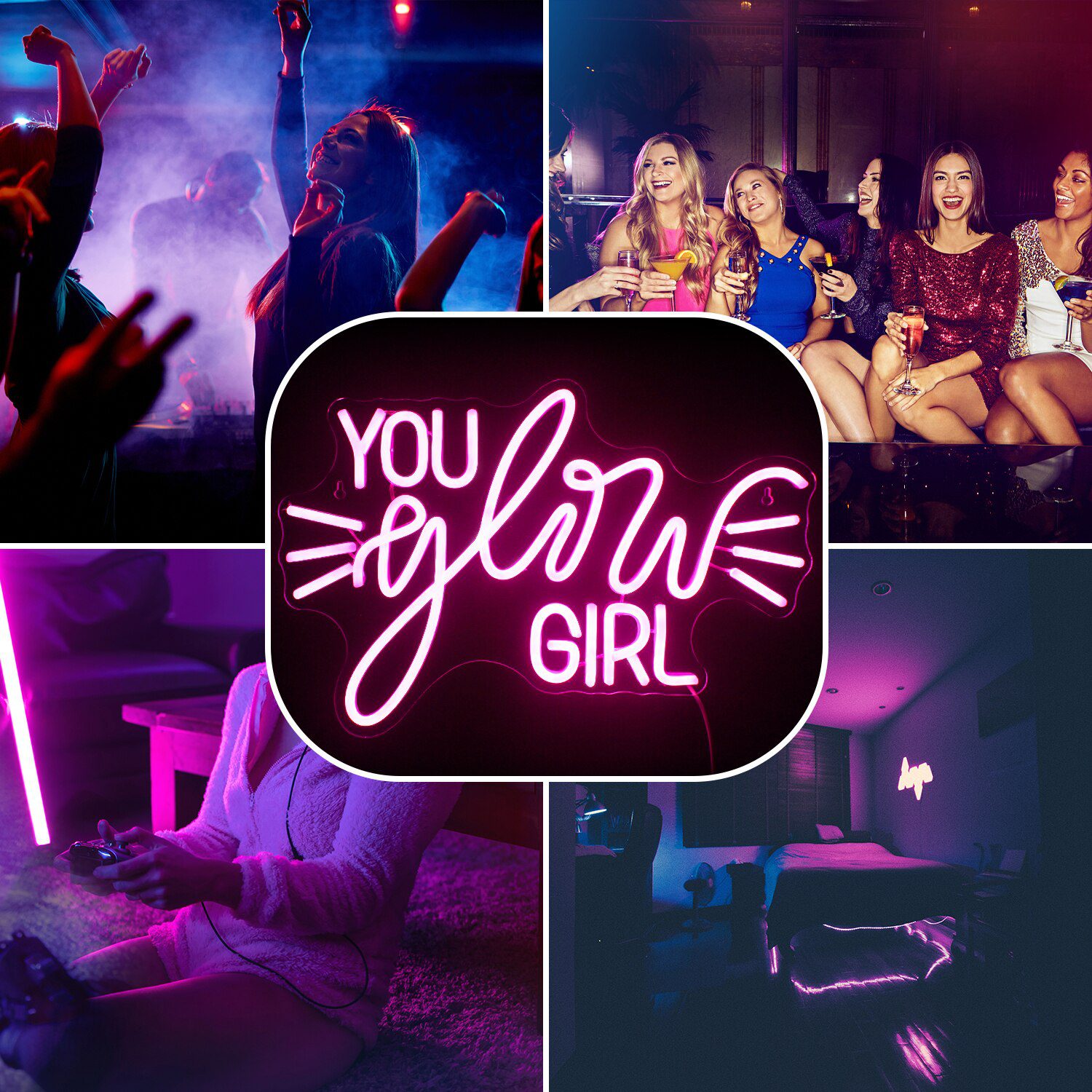 Ineonlife You Glow Girl Neon Sign Custom Led Light Wedding Engagement Ornament Birthday Party Bar Acrylic Art Wall Decorate Gift Ineonlife You Glow Girl Neon Sign Custom Led Light Wedding Engagement Ornament Birthday Party Bar Acrylic Art Wall Decorate Gift