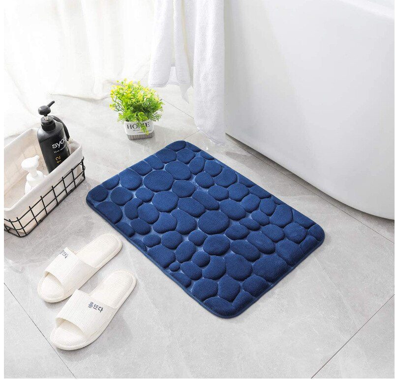 Cobblestone Embossed Bath Mat Non-slip Bathroom Carpets In Wash Basin Bathtub Side Floor Rug Shower Room Doormat Memory Foam Pad Cobblestone Embossed Bath Mat Non-slip Bathroom Carpets In Wash Basin Bathtub Side Floor Rug Shower Room Doormat Memory Foam Pad