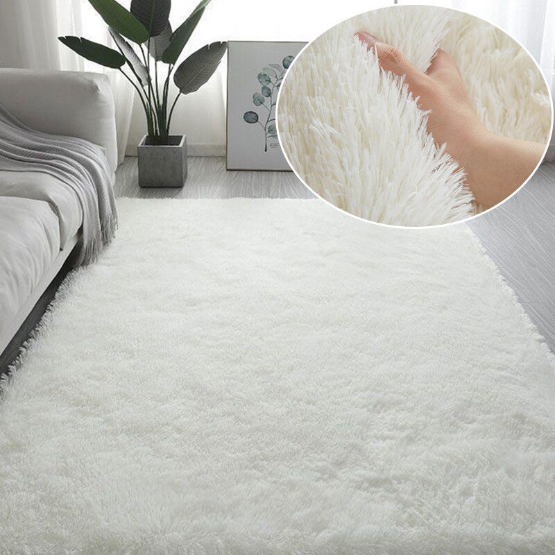 Fluffy Large Carpet Living Room Plush Lounge Rug in The Bedroom Floor Mat Soft Velvet Carpets For Children Kids Decoration