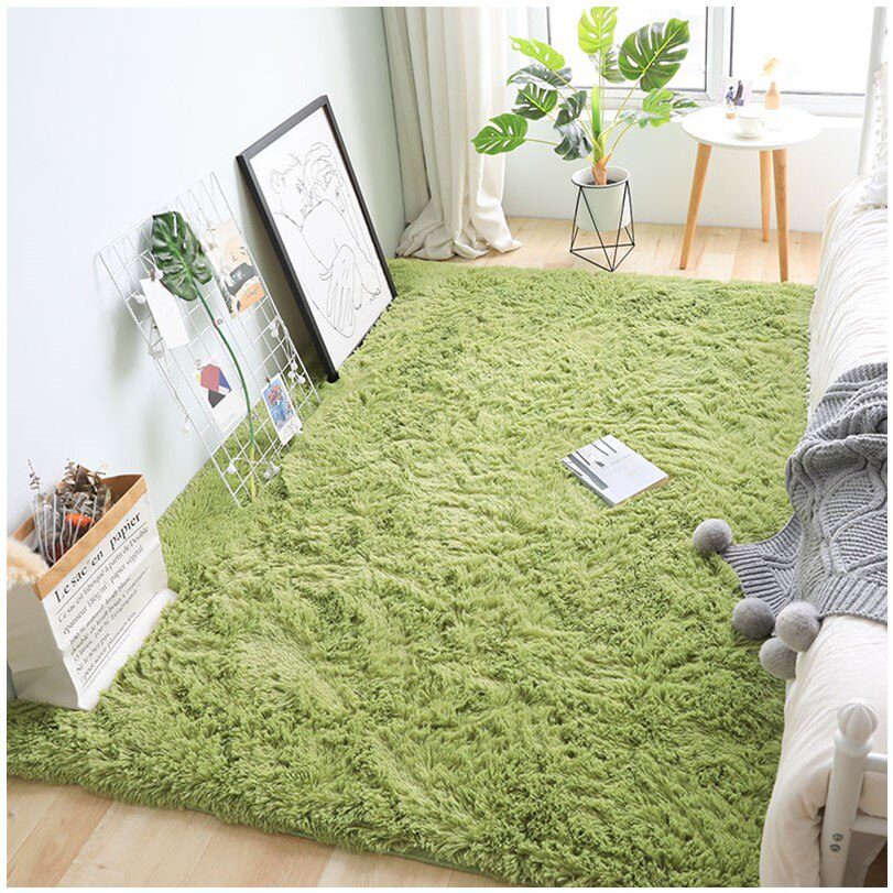Fluffy Large Carpet Living Room Plush Lounge Rug in The Bedroom Floor Mat Soft Velvet Carpets For Children Kids Decoration