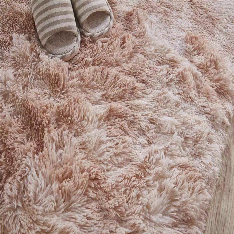 Plush Carpet Suitable For Living Room White Soft Fluffy Carpets Bedroom Bathroom Non-slip Thicken Floor Mat Teen Room Decoration