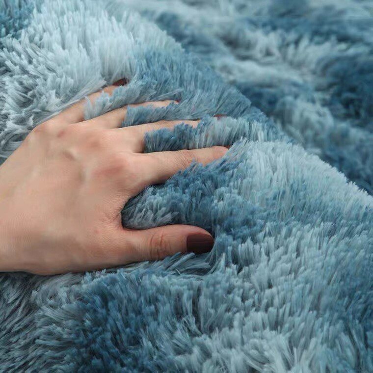 Plush Carpet Suitable For Living Room White Soft Fluffy Carpets Bedroom Bathroom Non-slip Thicken Floor Mat Teen Room Decoration