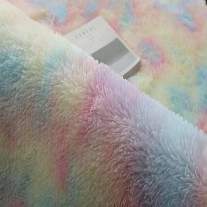 Plush Carpet Suitable For Living Room White Soft Fluffy Carpets Bedroom Bathroom Non-slip Thicken Floor Mat Teen Room Decoration