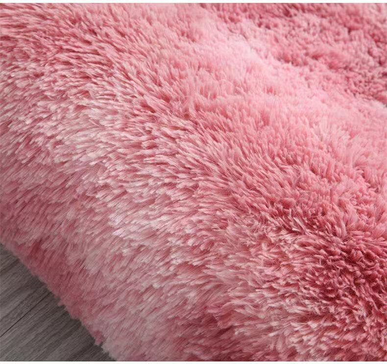 Plush Carpet Suitable For Living Room White Soft Fluffy Carpets Bedroom Bathroom Non-slip Thicken Floor Mat Teen Room Decoration