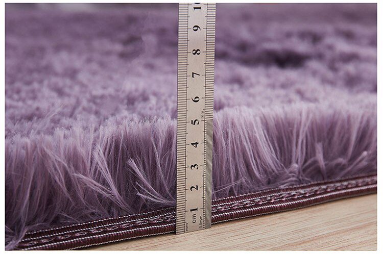 Plush Carpet Suitable For Living Room White Soft Fluffy Carpets Bedroom Bathroom Non-slip Thicken Floor Mat Teen Room Decoration