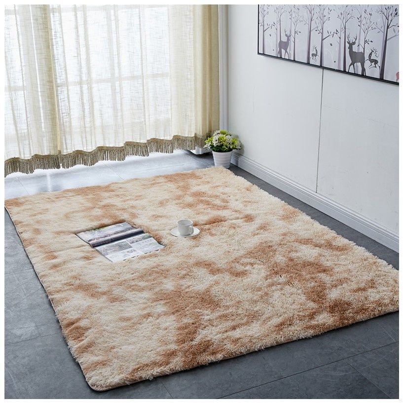 Furry Carpet Living Room Mat Modern Bedroom Nordic Style Decoration Carpet Large Size Black Gray White Non Slip Children's Rugs