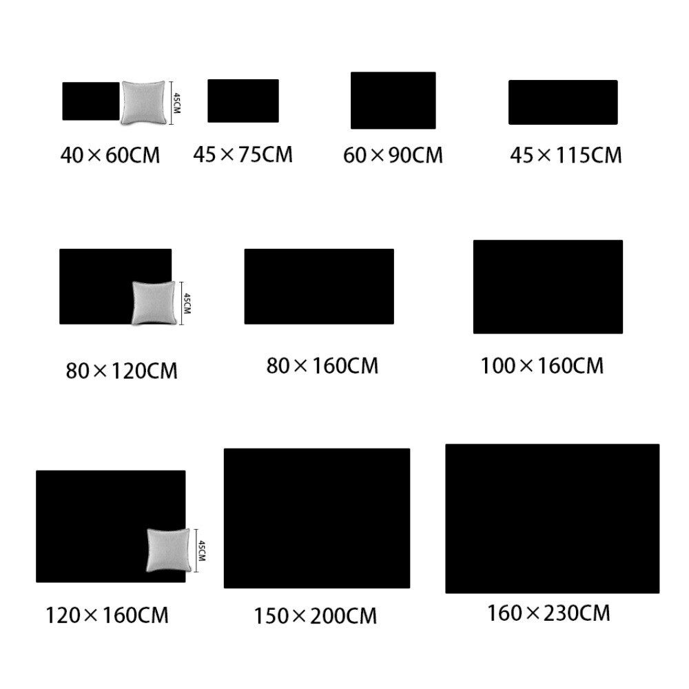 Furry Carpet Living Room Mat Modern Bedroom Nordic Style Decoration Carpet Large Size Black Gray White Non Slip Children's Rugs