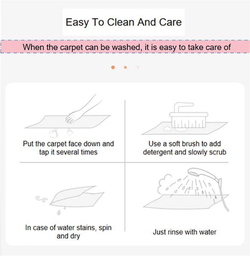 Furry Carpet Living Room Mat Modern Bedroom Nordic Style Decoration Carpet Large Size Black Gray White Non Slip Children's Rugs