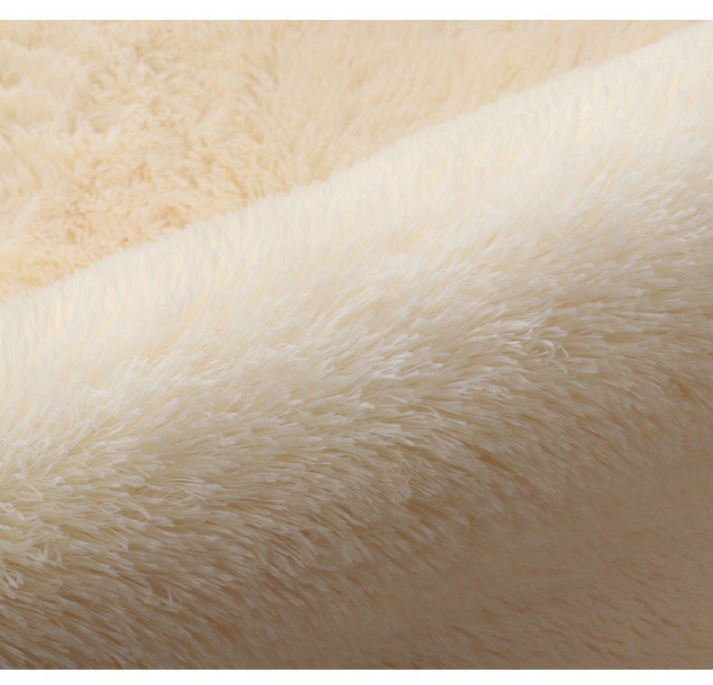 Furry Carpet Living Room Mat Modern Bedroom Nordic Style Decoration Carpet Large Size Black Gray White Non Slip Children's Rugs