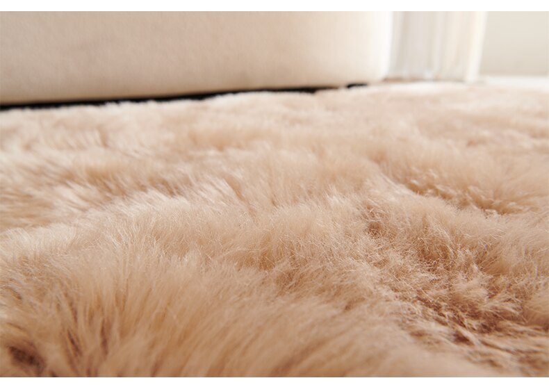 Plush Sheepskin Rugs For Bedroom Carpet Room Long Hair Bedside Mat  Floor Hairy White Rugs Red Living Room Fur Kids Carpets