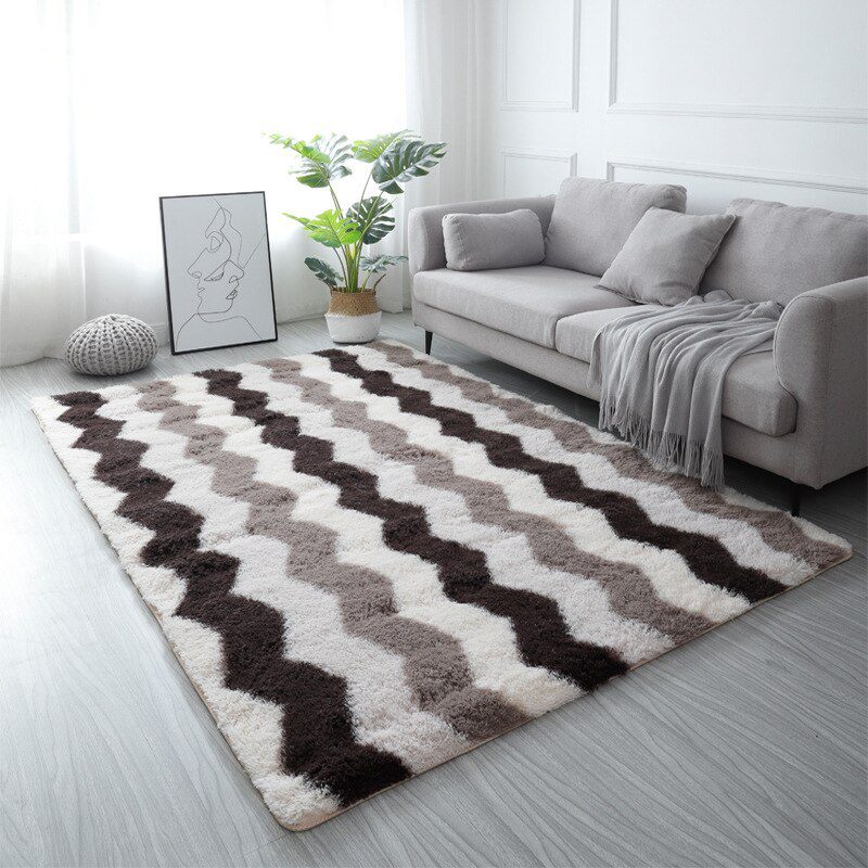 Soft Shaggy Carpet Living Room Fluffy Children Rugs Large Beige Plush Area Rug for Bedroom Kids Room Nursery Modern Home Decor