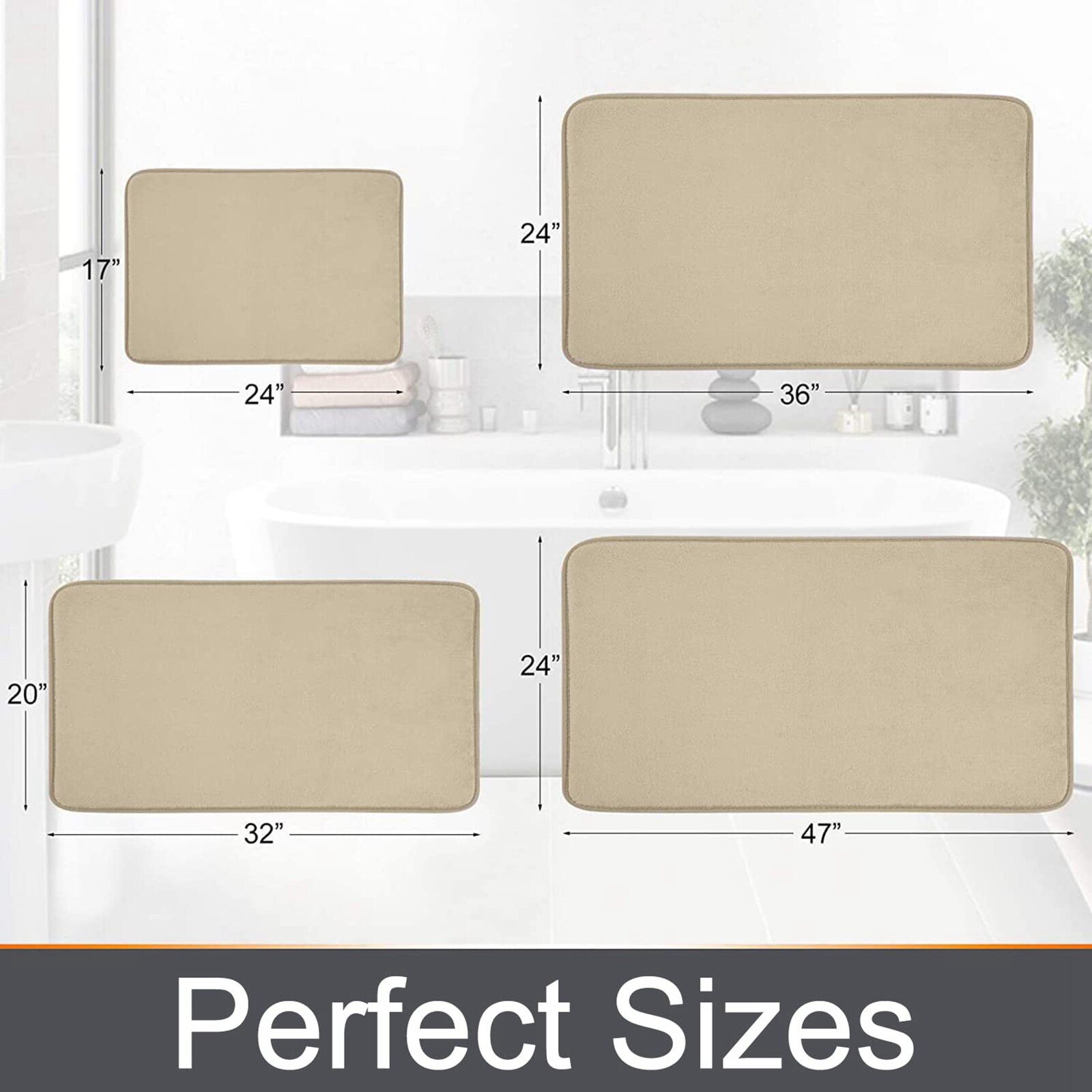 Olanly Memory Foam Bath Mat Anti-Slip Shower Carpet Soft Foot Pad Decoration Floor Protector Absorbent Quick Dry Bathroom Rug Olanly Memory Foam Bath Mat Anti-Slip Shower Carpet Soft Foot Pad Decoration Floor Protector Absorbent Quick Dry Bathroom Rug