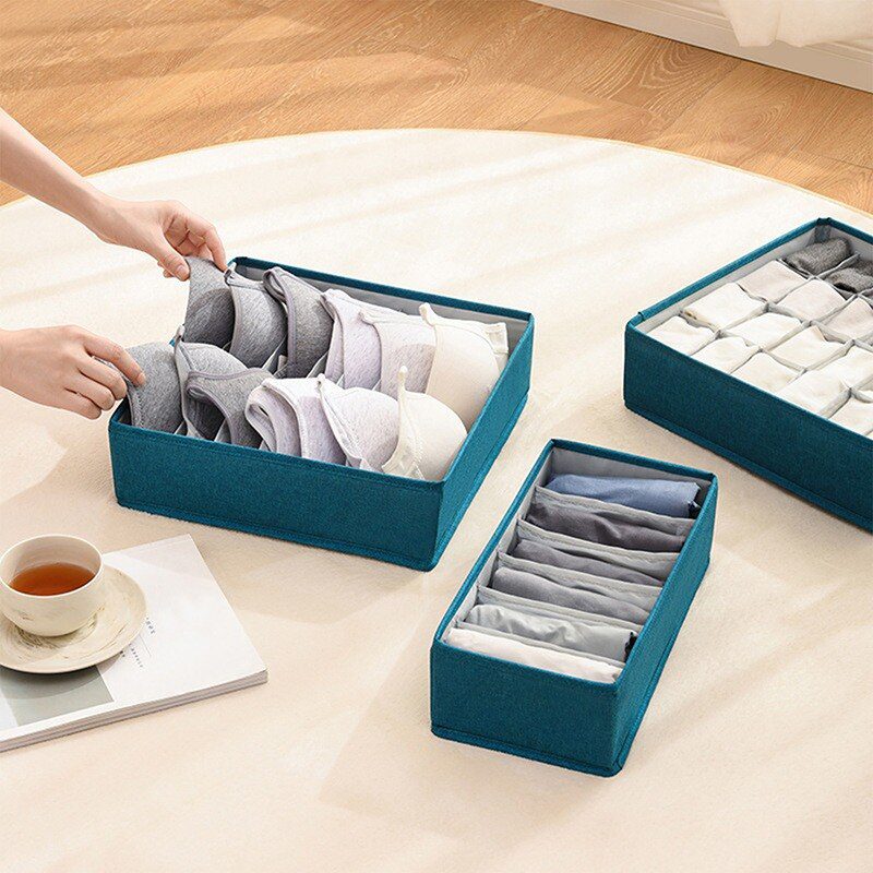 Fashion Underwear Bra Storage Box Underwear Organizer Box Panty Socks Compartment Storage Box Drawer Storage Box Home Storage
