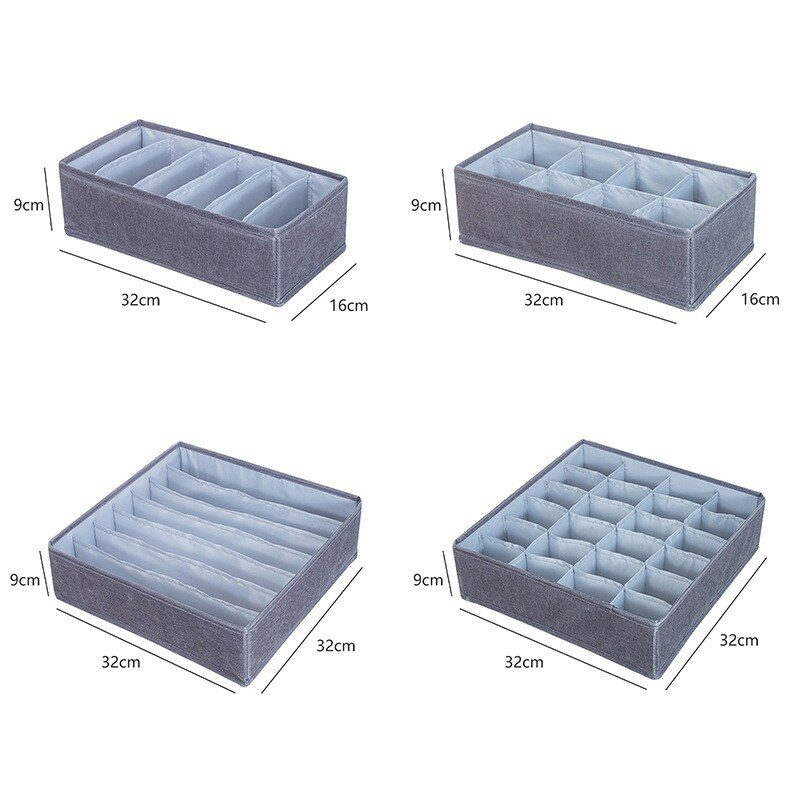 Fashion Underwear Bra Storage Box Underwear Organizer Box Panty Socks Compartment Storage Box Drawer Storage Box Home Storage