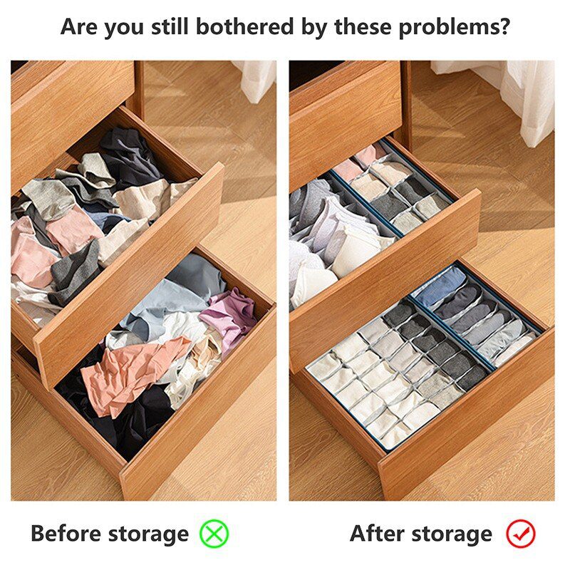 Fashion Underwear Bra Storage Box Underwear Organizer Box Panty Socks Compartment Storage Box Drawer Storage Box Home Storage