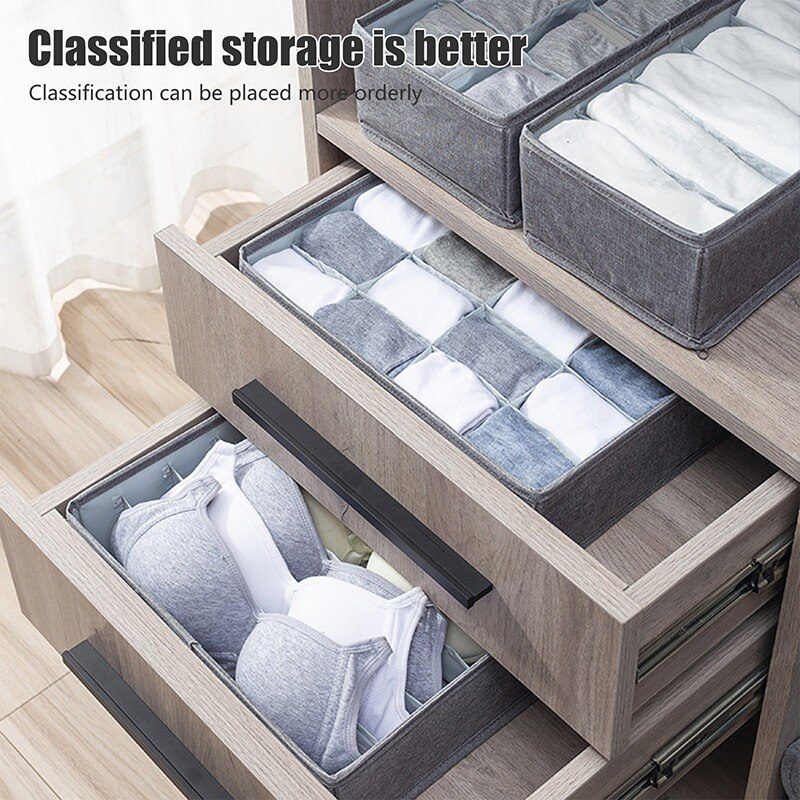 Fashion Underwear Bra Storage Box Underwear Organizer Box Panty Socks Compartment Storage Box Drawer Storage Box Home Storage