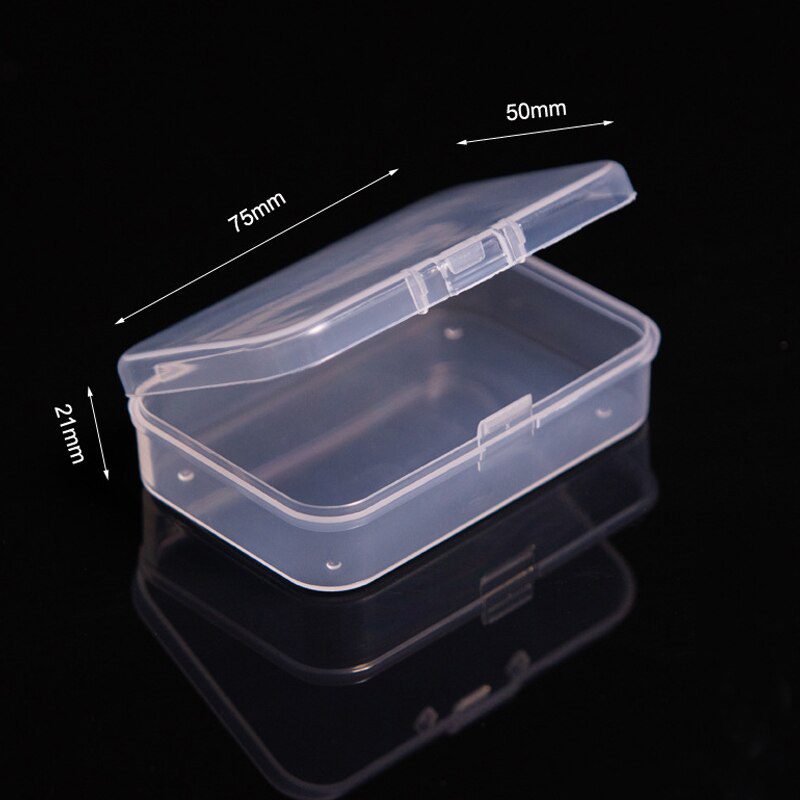Mini Plastic Box Rectangular Box Translucent Box Packing Box Storage Box Dustproof Durable Strong Jewelry Storage Case Container