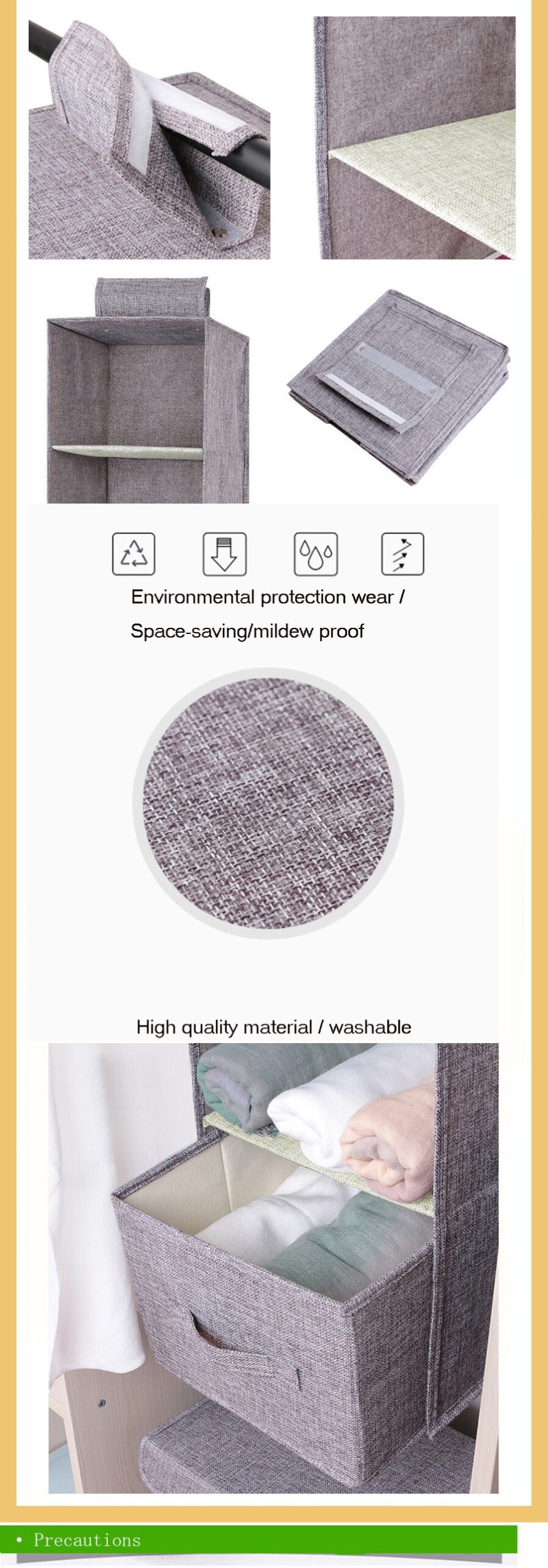 New Creative household items hanging closet drawer underwear classification storage wall closet cabinet finishing rack