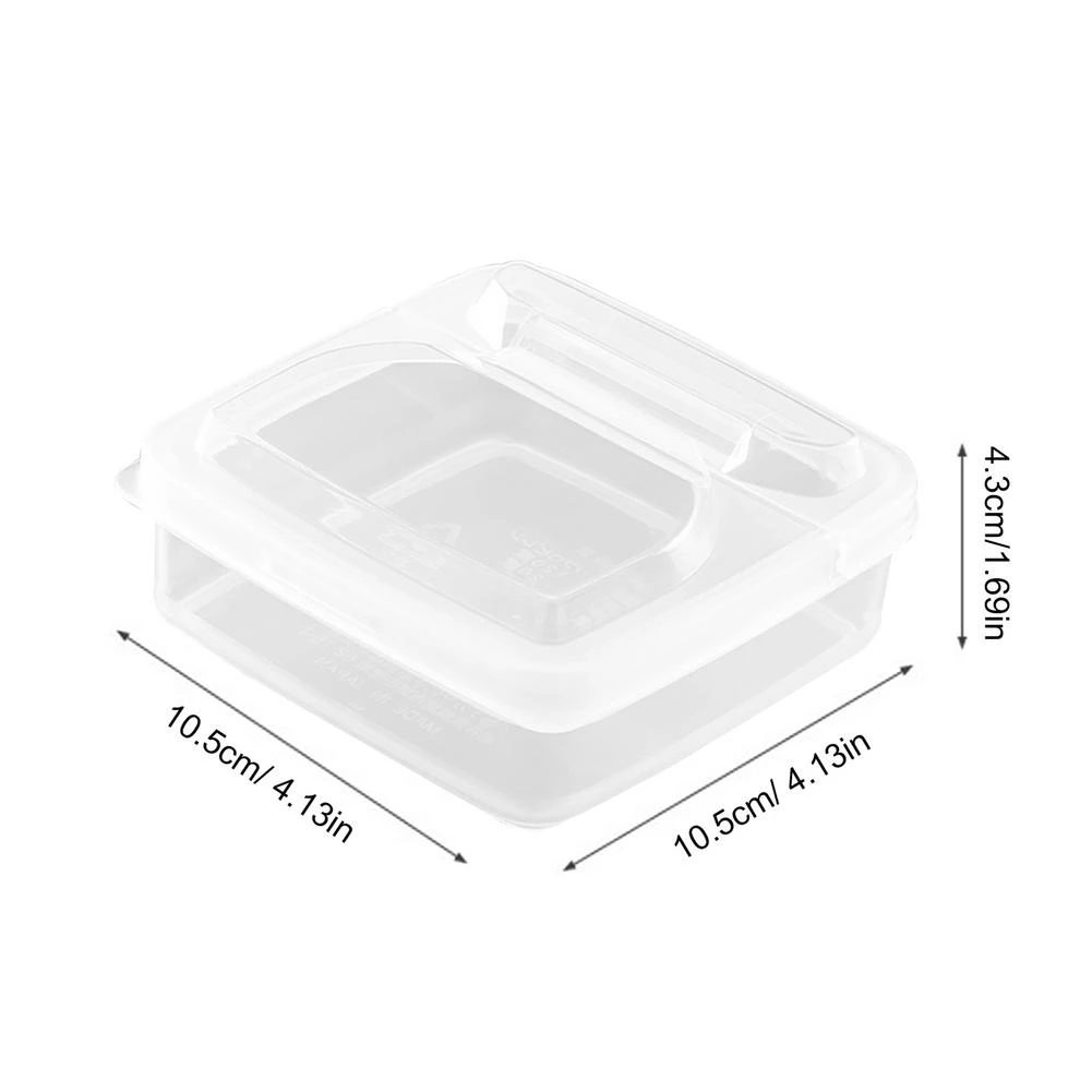 1PCS Butter Cheese Storage Box Portable Refrigerator Fruit Vegetable Fresh-keeping Organizer Box Transparent Cheese Container