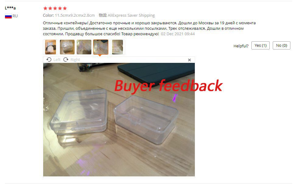Top Selling Transparent Plastic Storage Box Clear Square Multipurpose Display Case Plastic Jewelry Storage Boxes Multiple Sizes