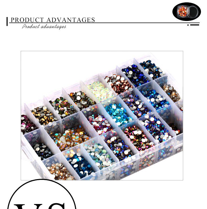 Practical jewelry storage Adjustable Plastic Compartment Storage Box Jewelry Earring Bin Case Container Storage Boxes