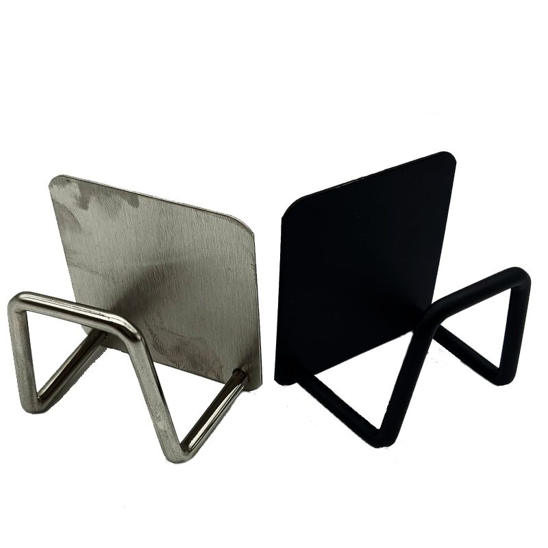 Kitchen Sponges Holder Self Adhesive Sink Sponges Drain Drying Rack Stainless Steel Storage Holder Kitchen Sink Accessories#