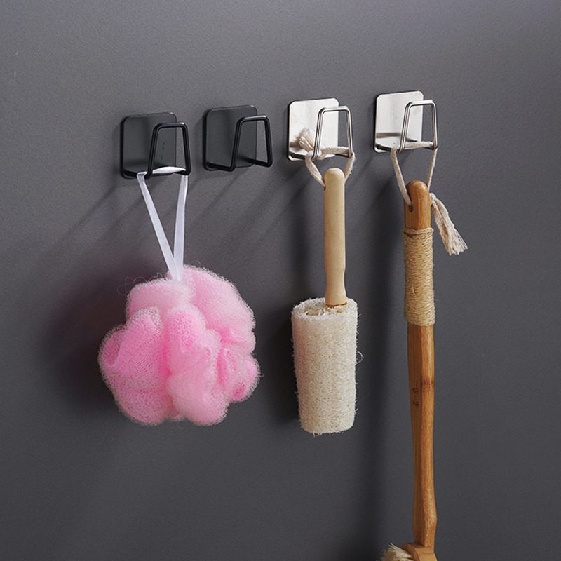 Kitchen Sponges Holder Self Adhesive Sink Sponges Drain Drying Rack Stainless Steel Storage Holder Kitchen Sink Accessories#