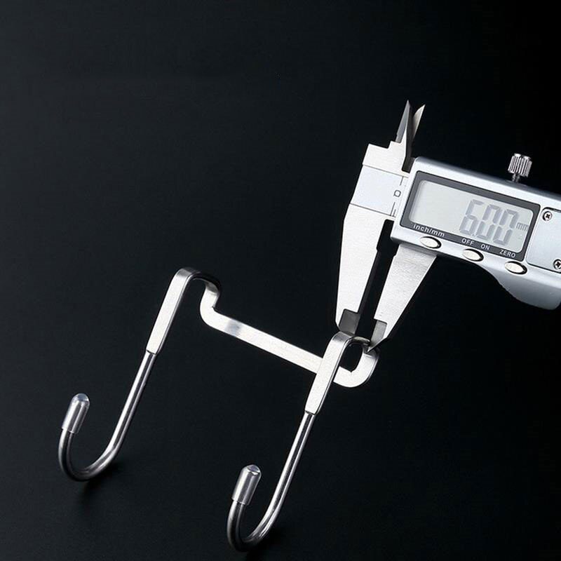 S-Shaped 304 Stainless Steel Cabinet Door Multi-Purpose Hook Towel Hanger Hat Holders Clothing Storage Racks Kitchen Bathroom S-Shaped 304 Stainless Steel Cabinet Door Multi-Purpose Hook Towel Hanger Hat Holders Clothing Storage Racks Kitchen Bathroom