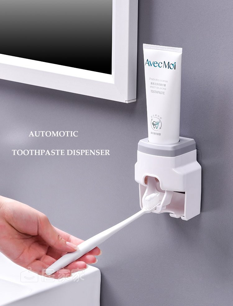 Creative Wall Mount Automatic Toothpaste Dispenser and Small Toothbrush Holder Toothpaste Squeezer for Family Shower Bathroom Creative Wall Mount Automatic Toothpaste Dispenser and Small Toothbrush Holder Toothpaste Squeezer for Family Shower Bathroom