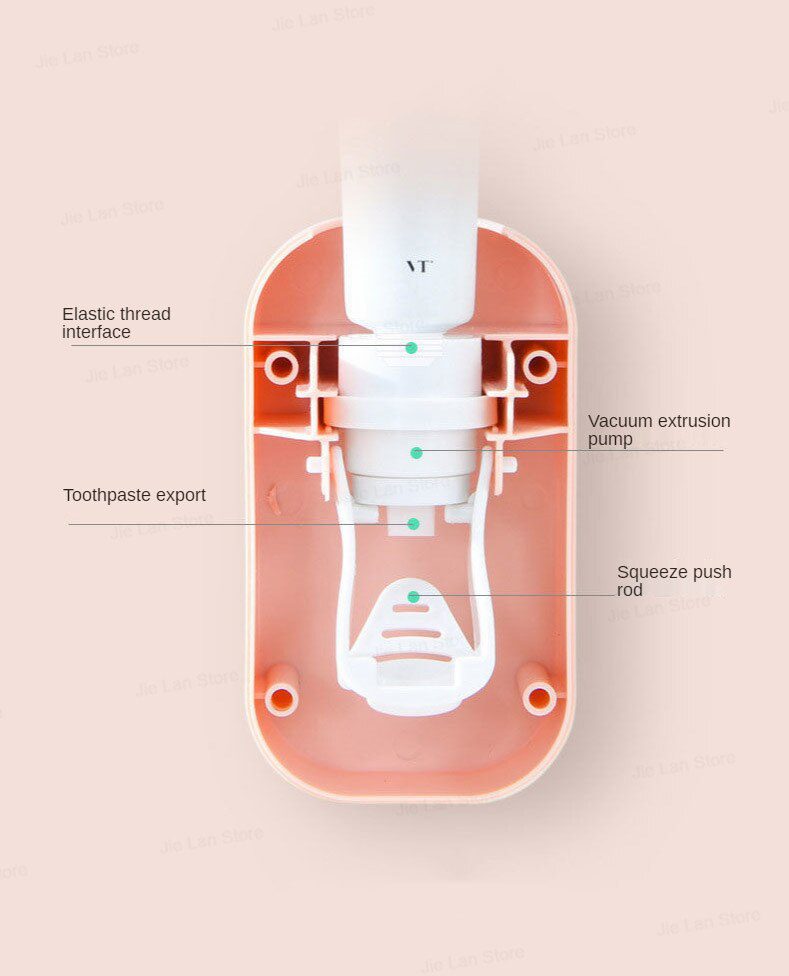 Automatic Kids Toothpaste Dispenser Toothpaste Squeezer for Children Household Cartoon Toothbrush Holder Bathroom Accessories