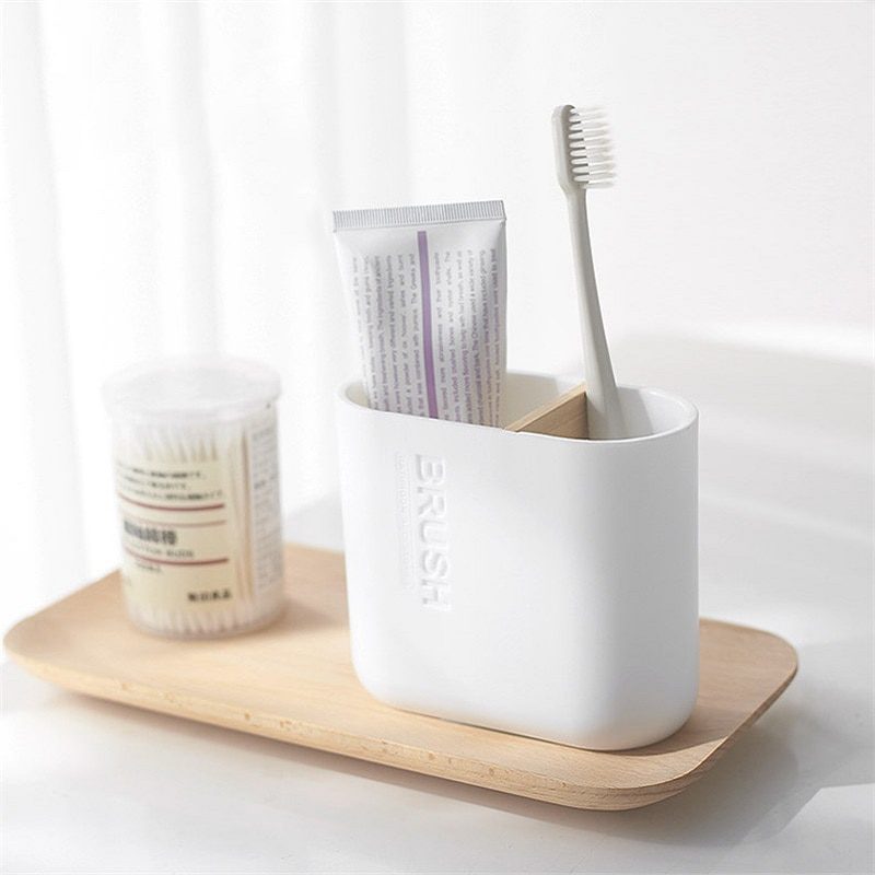 Bathroom Accessories Set Soap Dispenser Bottle Dish Washroom Toothbrush Holder Cup Suit Lotion Rack Toilet Brush Garbage Can