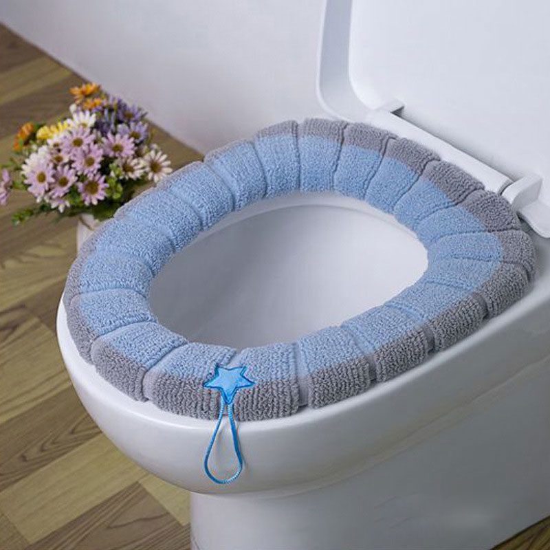 1Pcs Bathroom Toilet Seat Cover Soft Warmer Washable Mat Cover Pad Cushion Seat Case Toilet Lid Cover Accessories Bath Home
