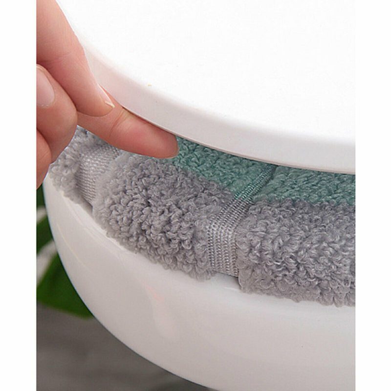 1Pcs Bathroom Toilet Seat Cover Soft Warmer Washable Mat Cover Pad Cushion Seat Case Toilet Lid Cover Accessories Bath Home