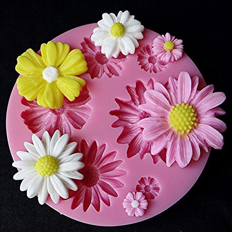 3D Flower Silicone Molds Fondant Craft Cake Candy Chocolate Sugarcraft Ice Pastry Baking Tool Mould