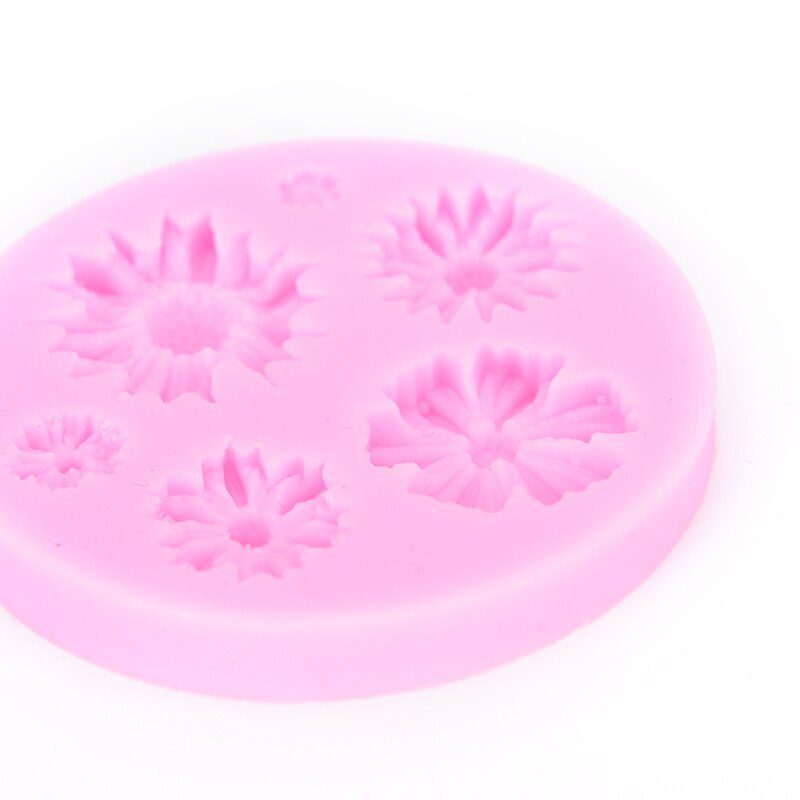3D Flower Silicone Molds Fondant Craft Cake Candy Chocolate Sugarcraft Ice Pastry Baking Tool Mould