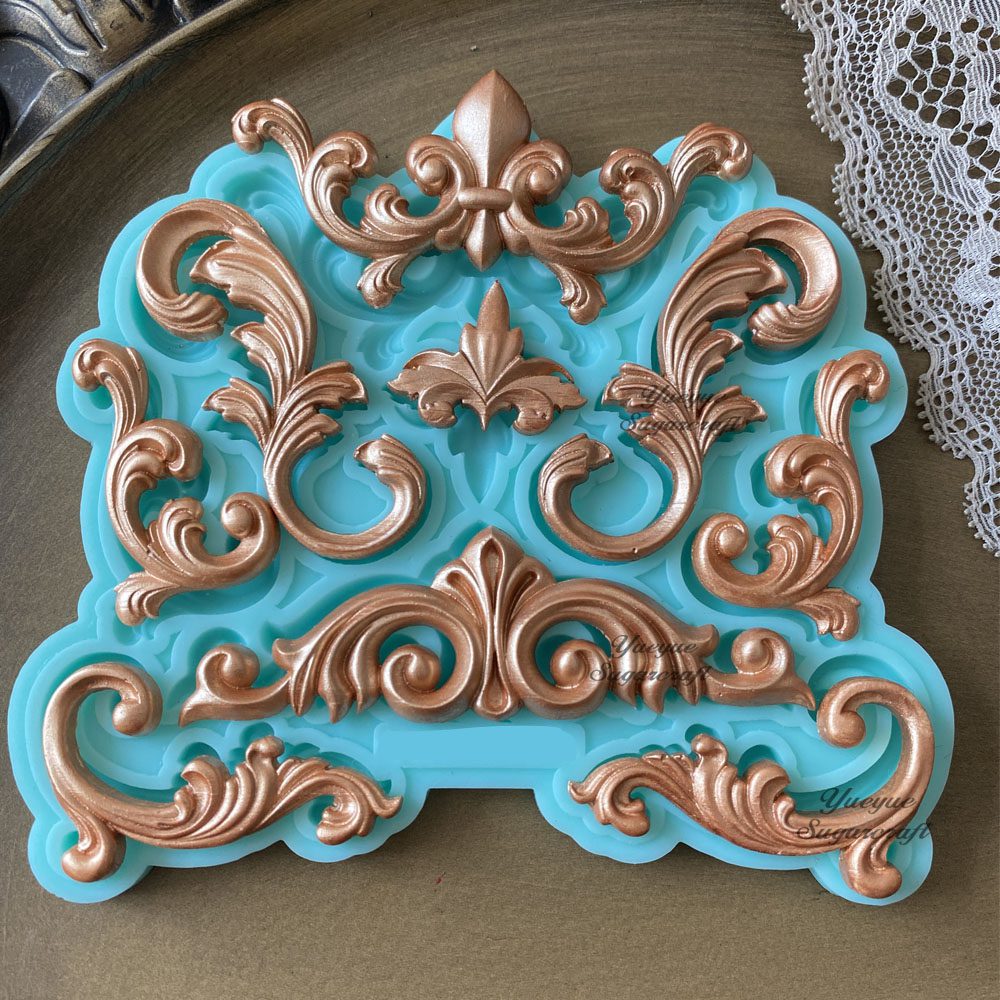 Relief Silicone Epoxy Resin Plaster Mould cake mold fondant molds cake decorating tools DIY resin molds earring molds