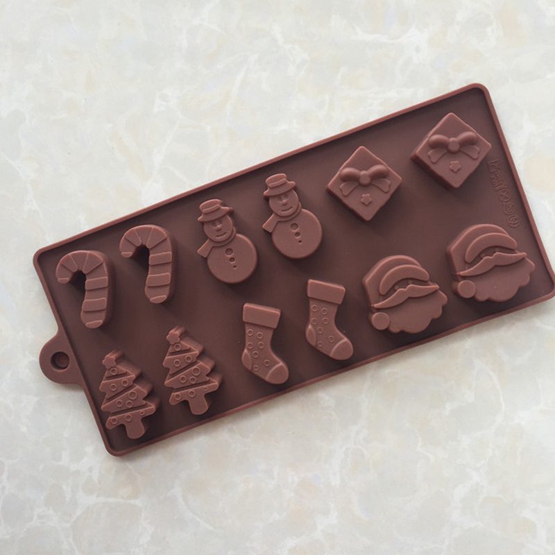 Christmas shape design Cookie Shaping Decorating Baking Trays Xmas Chocolate Mold Gingerbread Man Christmas Candy Mould