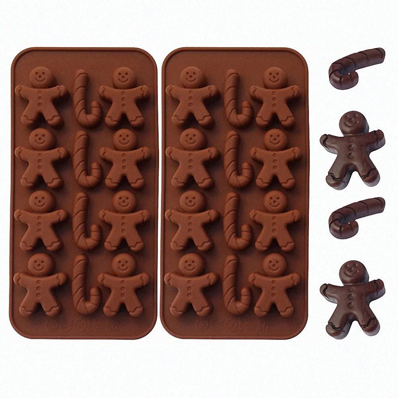 Christmas shape design Cookie Shaping Decorating Baking Trays Xmas Chocolate Mold Gingerbread Man Christmas Candy Mould