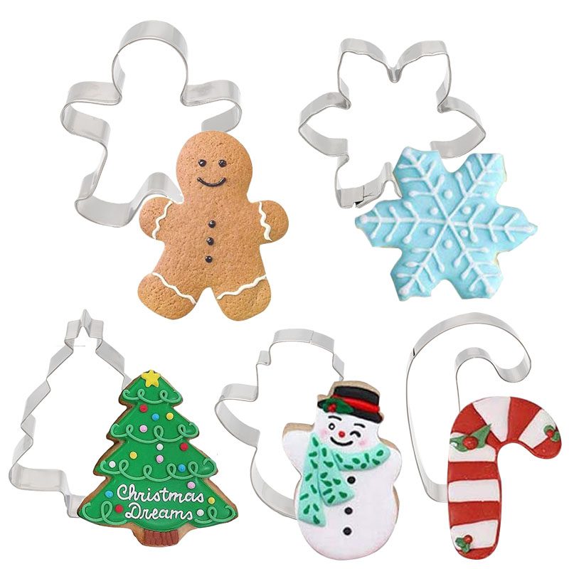 5Pcs/set Christmas Cookie Cutter Gingerbread Xmas Tree Mold Christmas Cake Decoration Tool Navidad Gift DIY Baking Biscuit Mould 5Pcs/set Christmas Cookie Cutter Gingerbread Xmas Tree Mold Christmas Cake Decoration Tool Navidad Gift DIY Baking Biscuit Mould